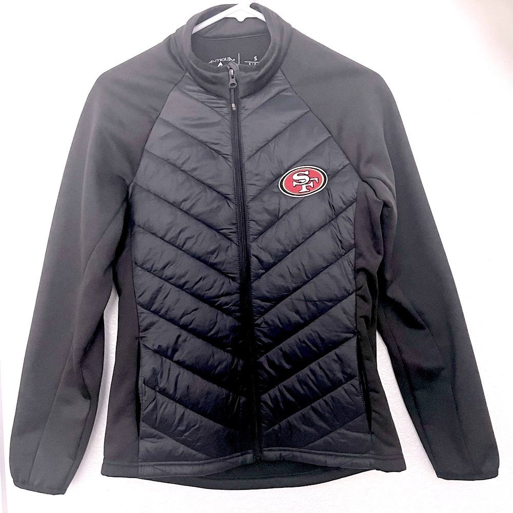 Antigua long sleeve lightweight jacket. SF Logo. Size Smalll